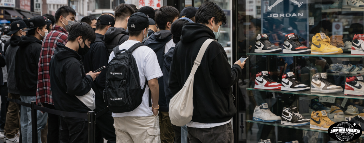 L’obsession japonaise pour les sneakers rares : Culture, drops et files d’attente